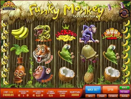 Funky Monkey game screen