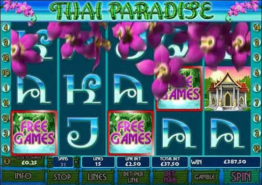Thai Paradise game screen